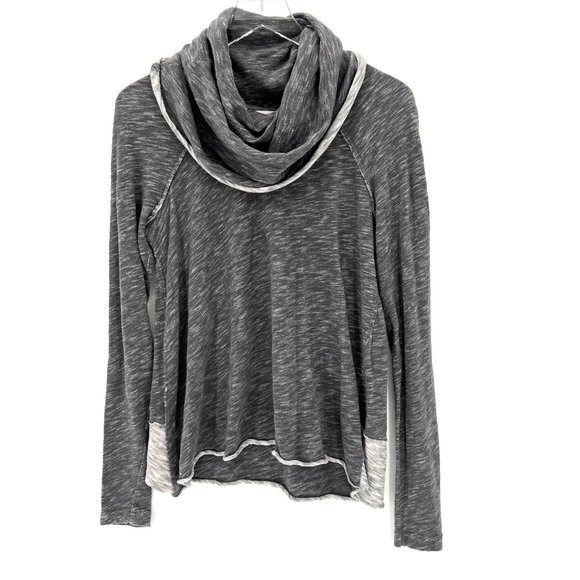 Free People FP Beach Cowl Neck Cocoon Pullover Size‎ XS/S Top Long Sleeve Gray - Picture 2 of 12